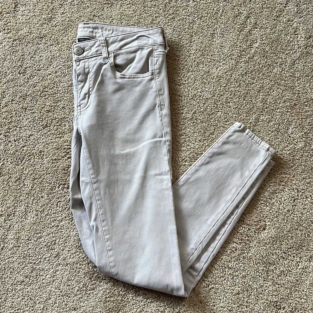 American Eagle Women’s Off White/Cream Jegging - Picture 1 of 4